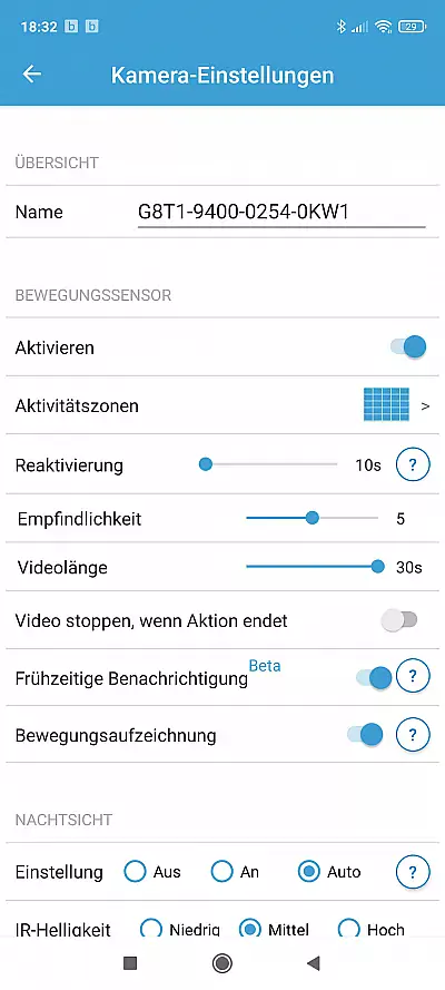 Amazon Echo 3 und die Blink Mini Test die App 3