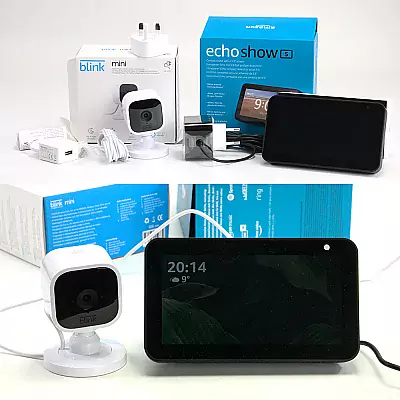 Echo Show 5 und die Blink Mini im Test Bild