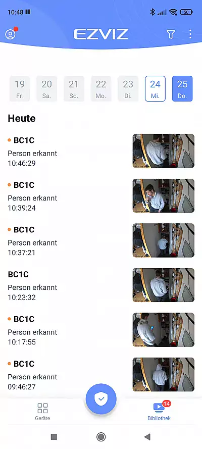 EZVIZ BC1C Alarmvideos