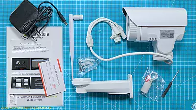 Blick Store P1064: Überwachungskamera mit SIM, Lieferumfang
