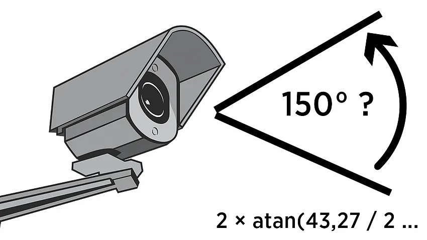 Überwachungskamera Bildwinkel berechnen